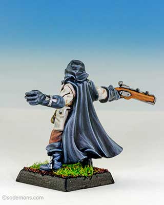 Hooded Witch Hunter with Pistol