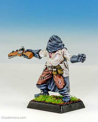 Hooded Witch Hunter with Pistol