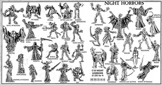 Night Horrors - November 1986 Flyer
