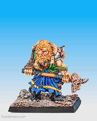 Ogre Warrior Priest / Shaman with Skull-Headed Mace