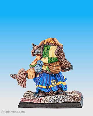 Ogre Warrior Priest / Shaman with Skull-Headed Mace