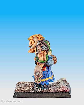 Ogre Warrior Priest / Shaman with Skull-Headed Mace