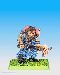 Ogre Warrior Priest / Shaman with Skull-Headed Mace