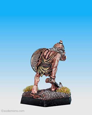 FTO1 Orc advancing with Mace and Shield