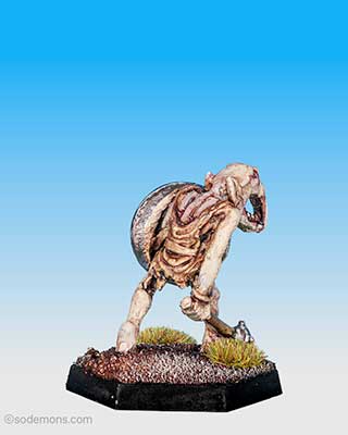 FTO1 Orc advancing with Mace and Shield