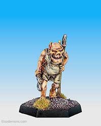 FTO9 Orc advancing with Axe and Spear