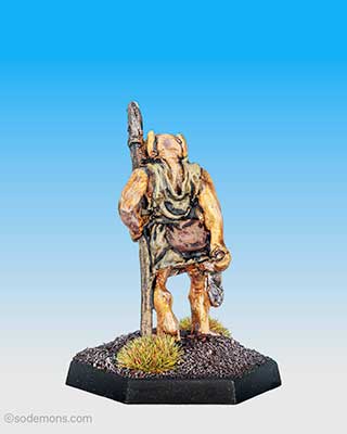 FTO9 Orc advancing with Axe and Spear