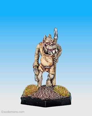 FTO9 Orc advancing with Axe and Spear