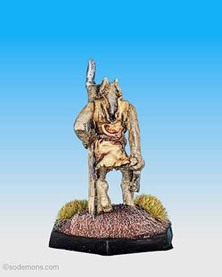 FTO9 Orc advancing with Axe and Spear