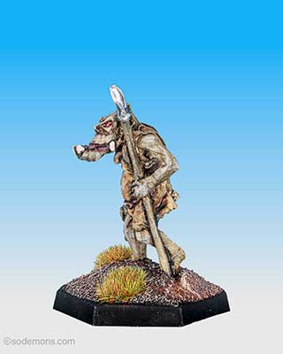 FTO9 Orc advancing with Axe and Spear