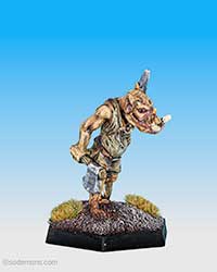 FTO9 Orc advancing with Axe and Spear