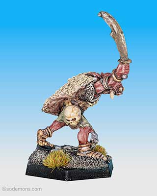 FTO11 Orc Chief with Sword and Flail