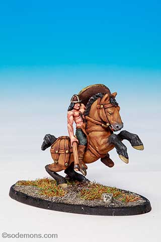 01-075 Barbarian Hero, Mounted