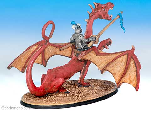 01-083 War Dragon with Knight