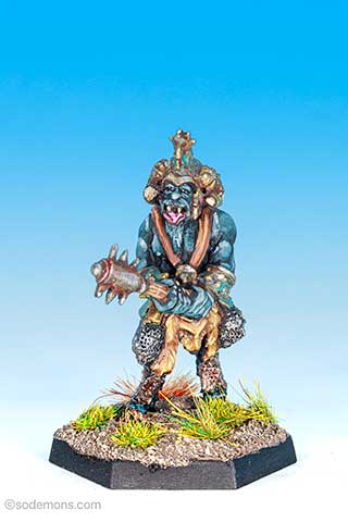 Broo with spiked mace