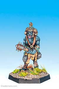 Broo with spiked mace