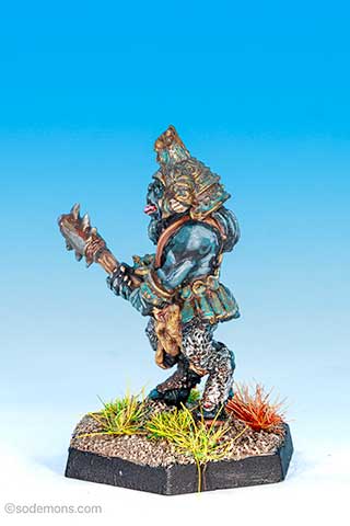 Broo with spiked mace