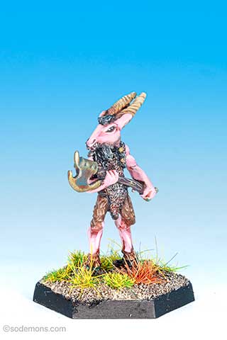 Broo with double-handed axe