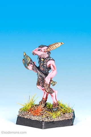 Broo with double-handed axe