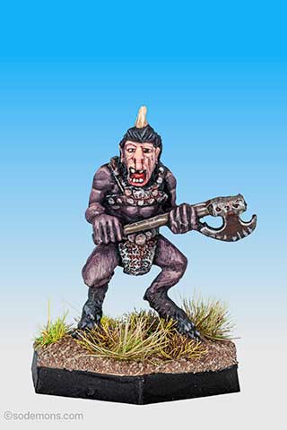 RQB37 One-Horned Broo with 2 Handed Axe