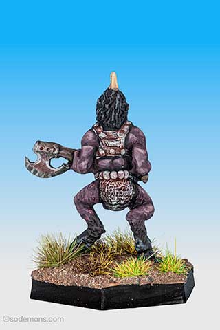 RQB37 One-Horned Broo with 2 Handed Axe