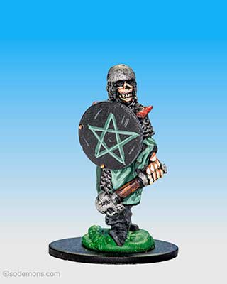 Skeleton with Shield & Mace