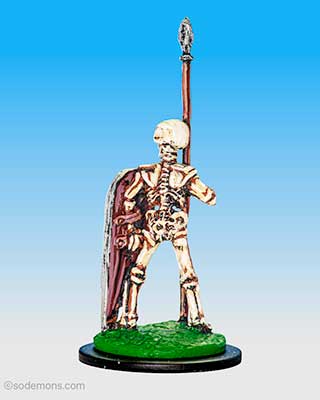 Skeleton with Spear & Kite Shield (BA22)