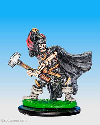 Skeleton with 2 Handed Hammer & Cloak