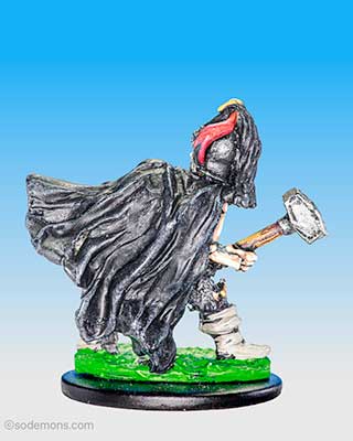 Skeleton with 2 Handed Hammer & Cloak