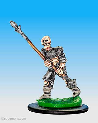 Skeleton with Partisan and Plate Armour (BA19)