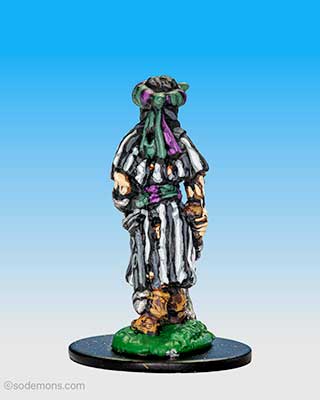 Skeleton in Arabian Dress with Sword *