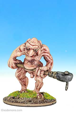 FF16-1 Giant Troll attacking with Spiked Club