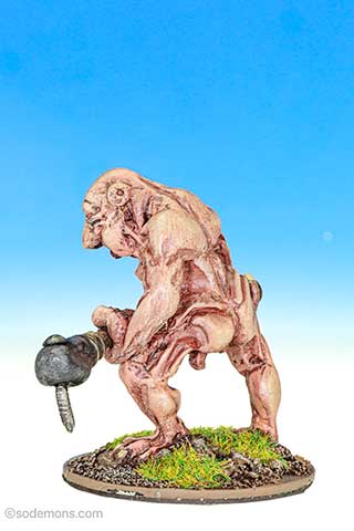 FF16-1 Giant Troll attacking with Spiked Club