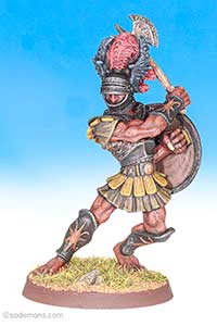 FTT9 / C31 Giant Half-Troll Champion in Ornate Classical Armour with Sword and Shield