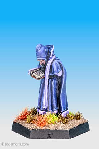 Wizard in Hat Reading Spell Book