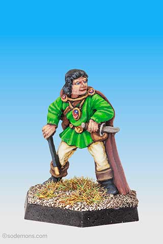 Young Wizard with Wand