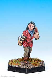 FA17 Female Thief with Dagger & Sack