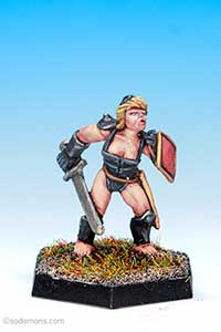 FA19-1 Female Fighter with Breastplate and Sword