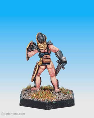 FA19-1 Female Fighter with Breastplate and Sword