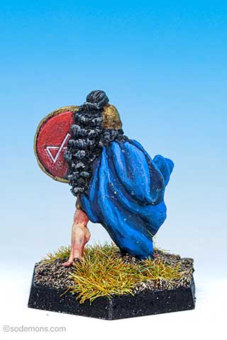 FTF5 Female Warrior with Sword and Cloak