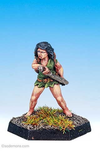 FTF50 Amazon with Sword, Dagger and Pack