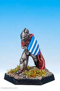 FTF62 Female Fighter in Plate Armour with Closed Helm