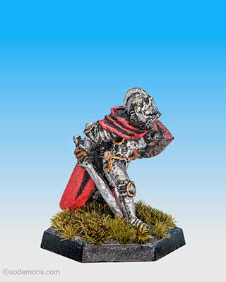 FTF62 Female Fighter in Plate Armour with Closed Helm