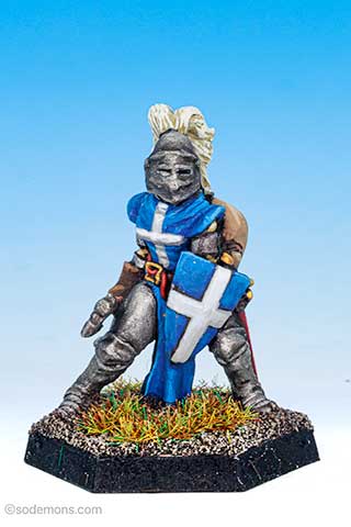 FTF109 Female Fighter in Plate  Armour with Axe