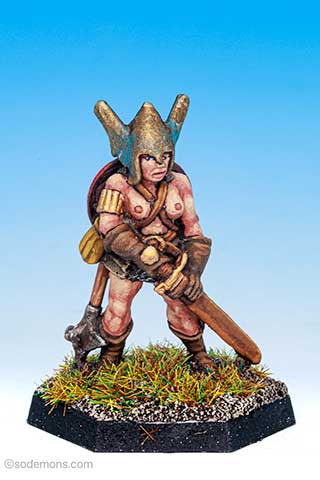 FTF116 Amazon Warrior with Winged Helmet