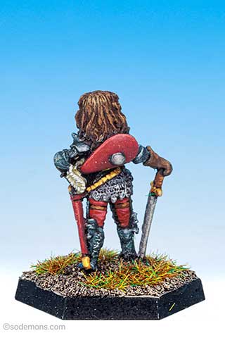 C01 Female Fighter In Ornate Armour