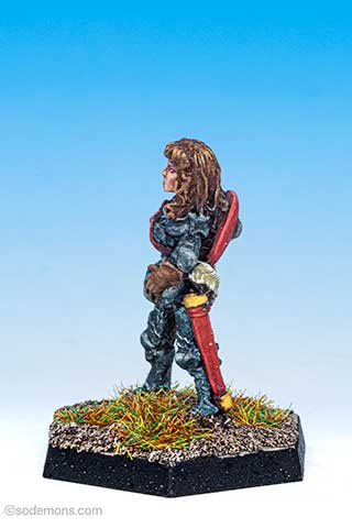 C01 Female Fighter In Ornate Armour