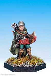 (-24) Female Fighter with Breastplate, Sword, and Bow (FA19 v2 variant) (FTF14)