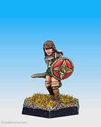 (-34) Female Fighter in Breastplate with Sword (FA19 v2 variant) (FTF47)