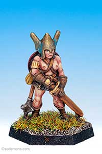 (-37) Amazon Warrior with Winged Helmet (FTF105 variant) (FTF116)
